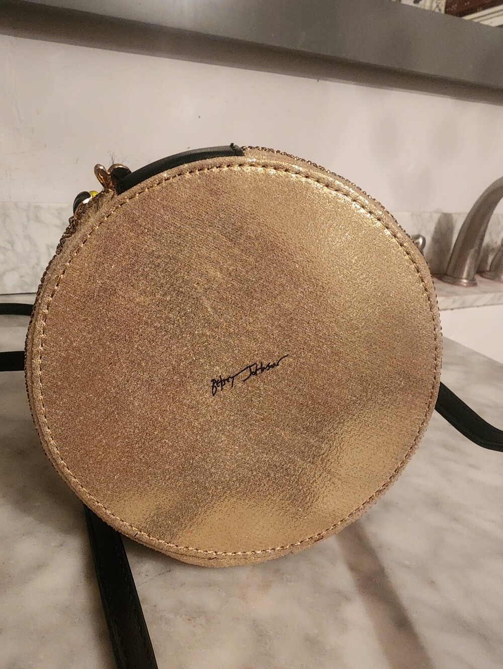 Betsey Johnson Gold Bee Embellished Women's Crossbody Bag - Picture 3 of 5